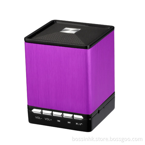 Metal Mini Wireless Cube Bluetooth Wireless Speaker with TF MP3 (Bn-122)